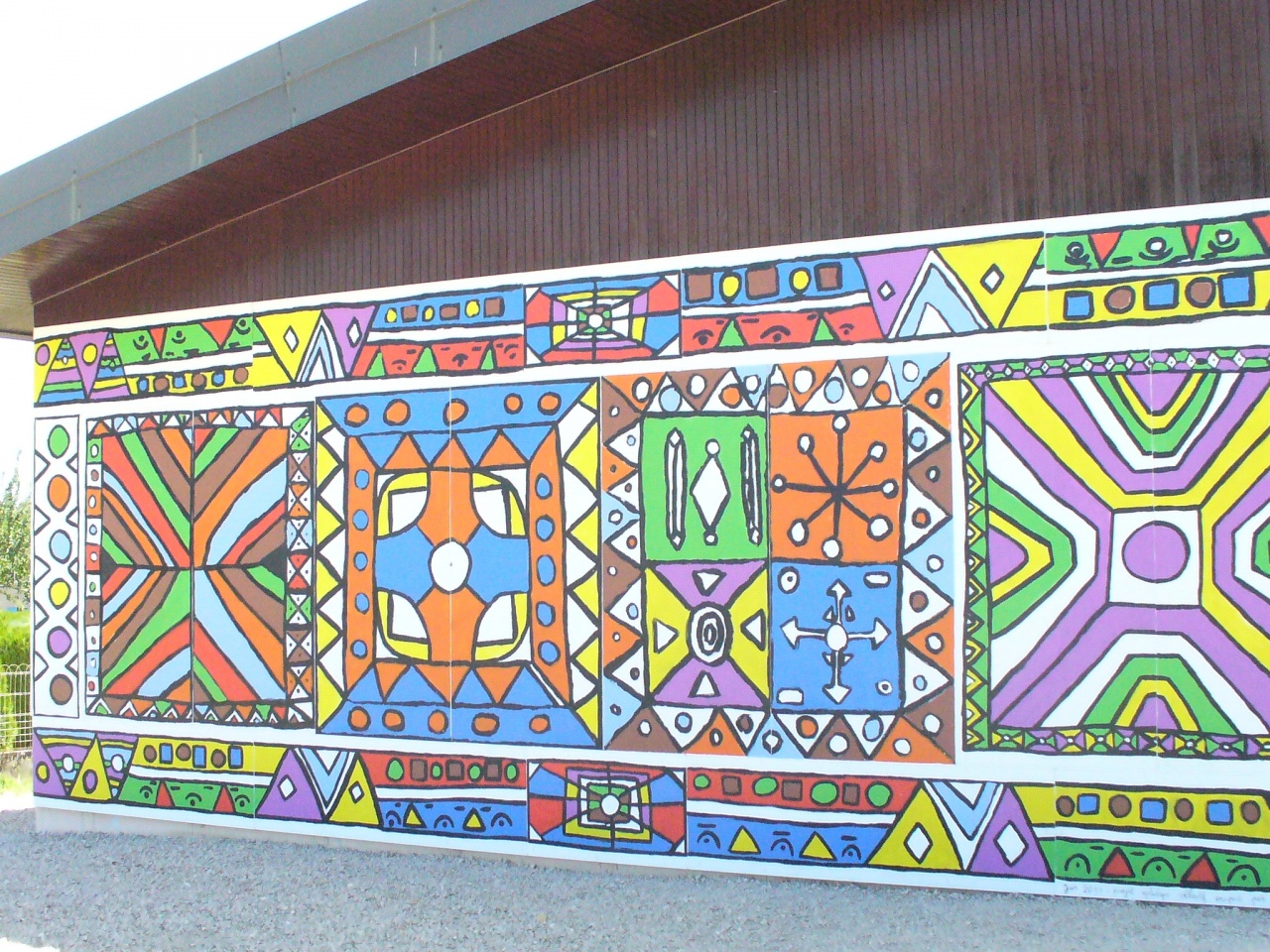 fresque du groupe scolaire