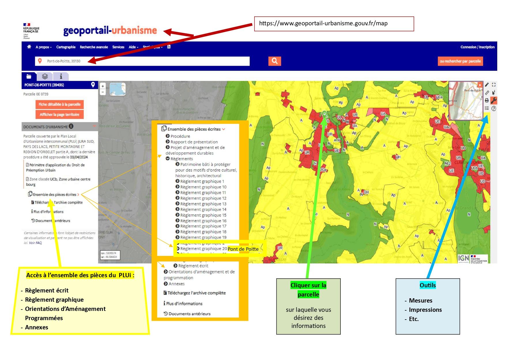 Géoportail utilisation